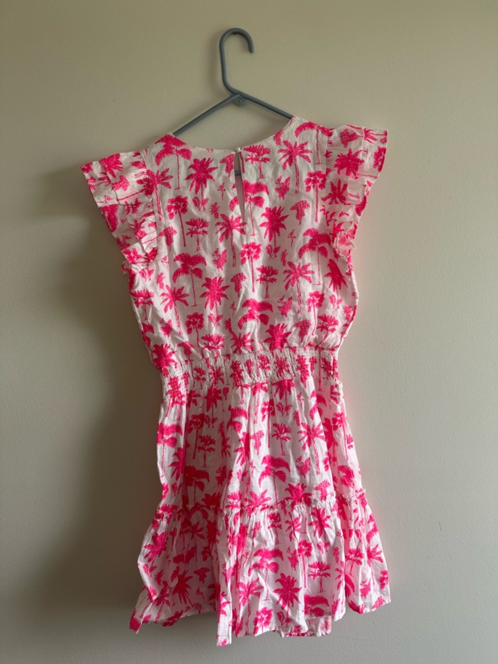 Vineyard Vines Palm Trees Smocked Linen Dress XS - Picture 3 of 3